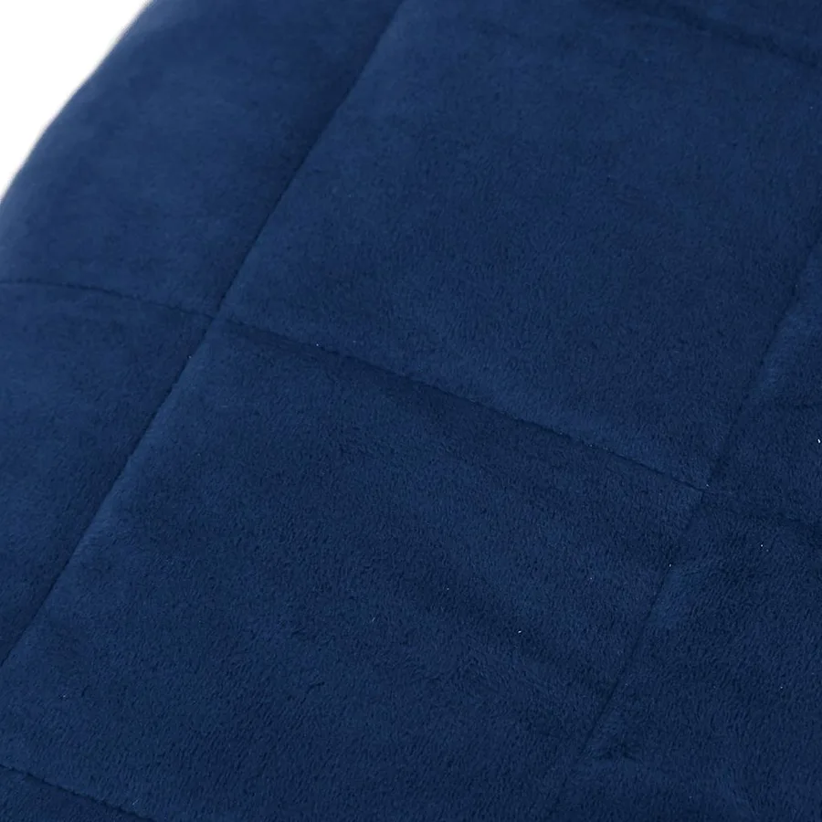 Couverture lestée Bleu 155x220 cm 11 kg Tissu - 4
