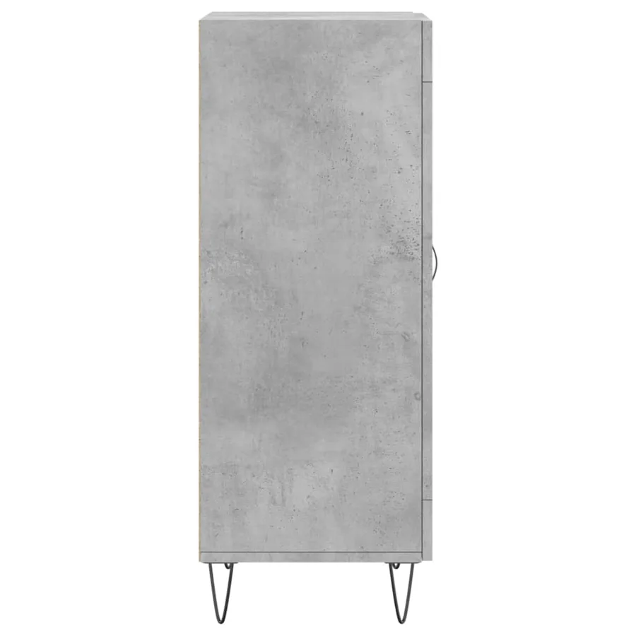 Buffet Gris béton 34,5x34x90 cm Bois d'ingénierie - 7
