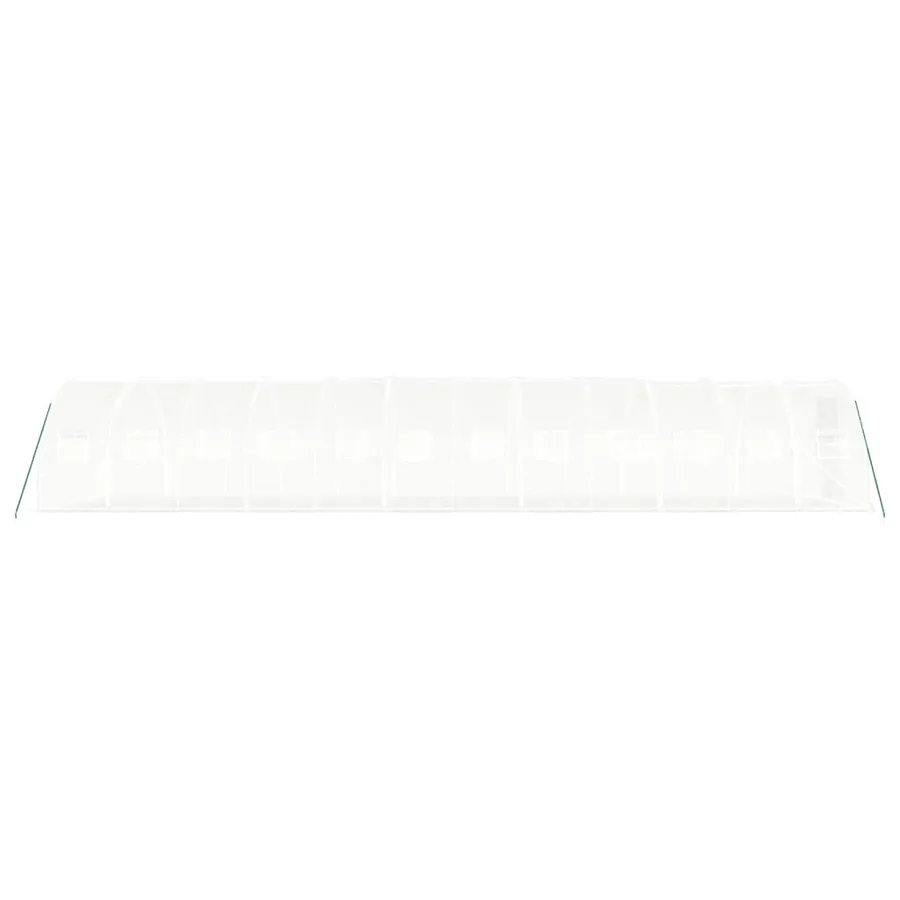 Serre avec cadre en acier blanc 36 m² 12x3x2 m - 5
