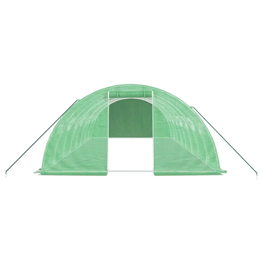 Serre avec cadre en acier vert 32 m² 8x4x2 m - 4