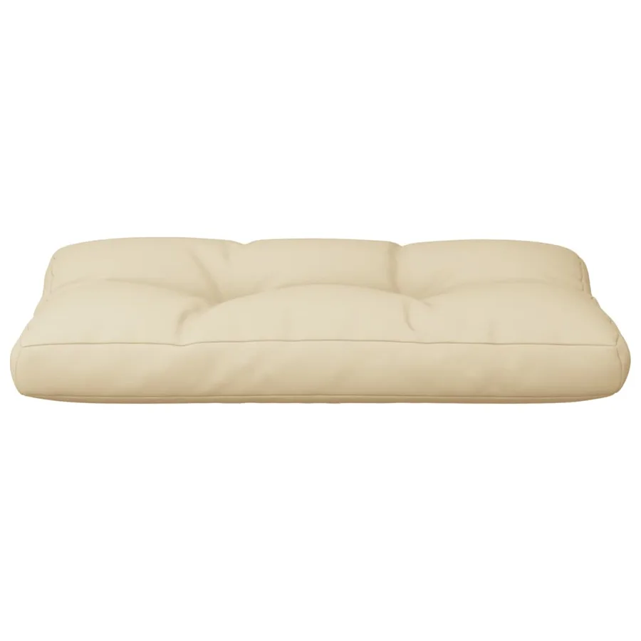 Coussin de palette beige 80x40x12 cm tissu - 5