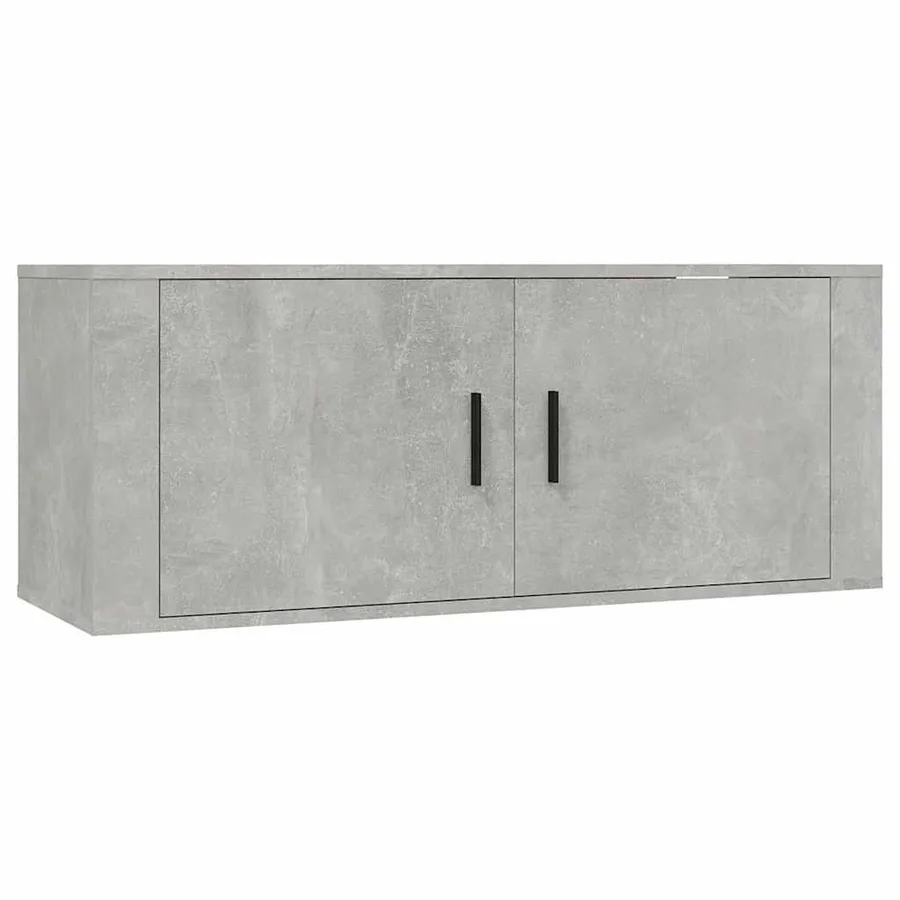 Ensemble de meubles TV 8 pcs Gris béton Bois d'ingénierie - 4