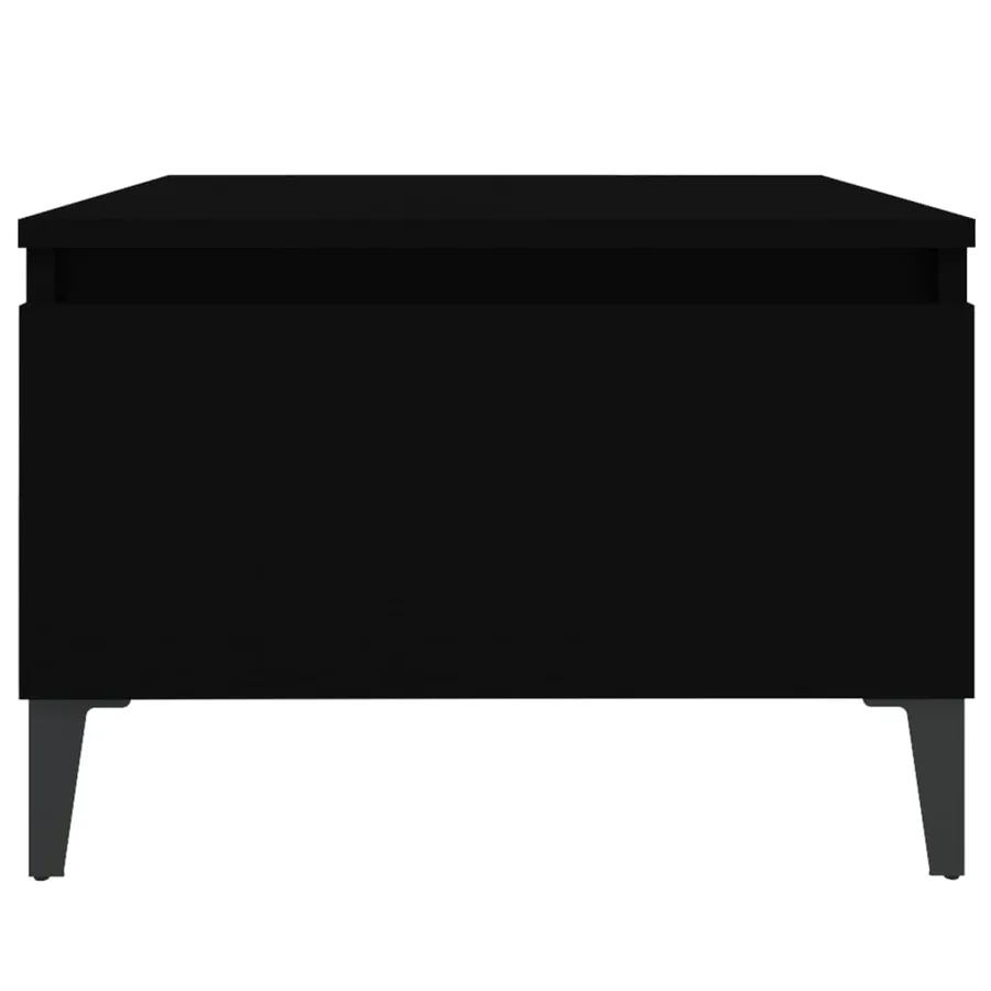 Tables d'appoint 2 pcs Noir 50x46x35 cm Bois d'ingénierie - 7