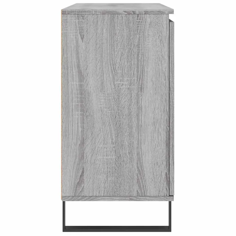 Buffet sonoma gris 101,5x35x70 cm bois d'ingénierie - 7