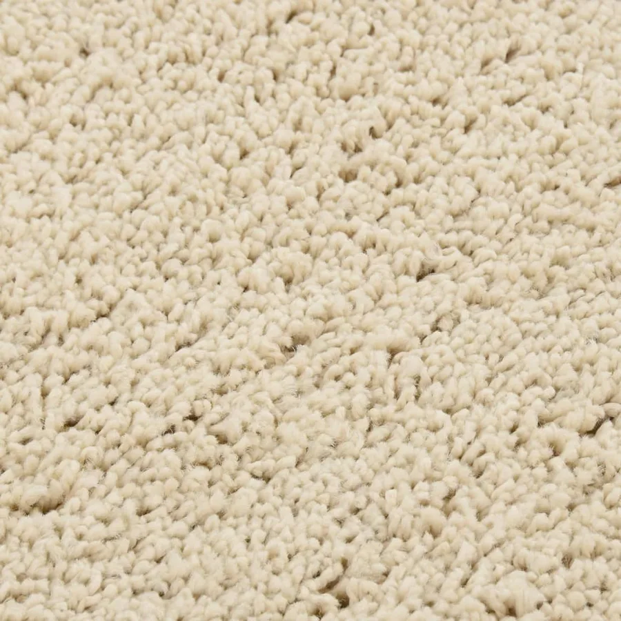 Tapis shaggy antidérapant Crème 120x170 cm - 4