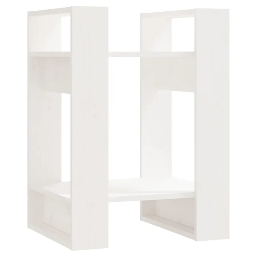 Bibliothèque/Séparateur de pièce Blanc 41x35x57 cm Pin massif - 2
