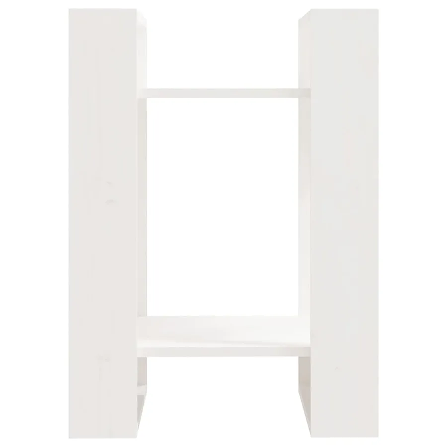 Bibliothèque/Séparateur de pièce Blanc 41x35x57 cm Pin massif - 3