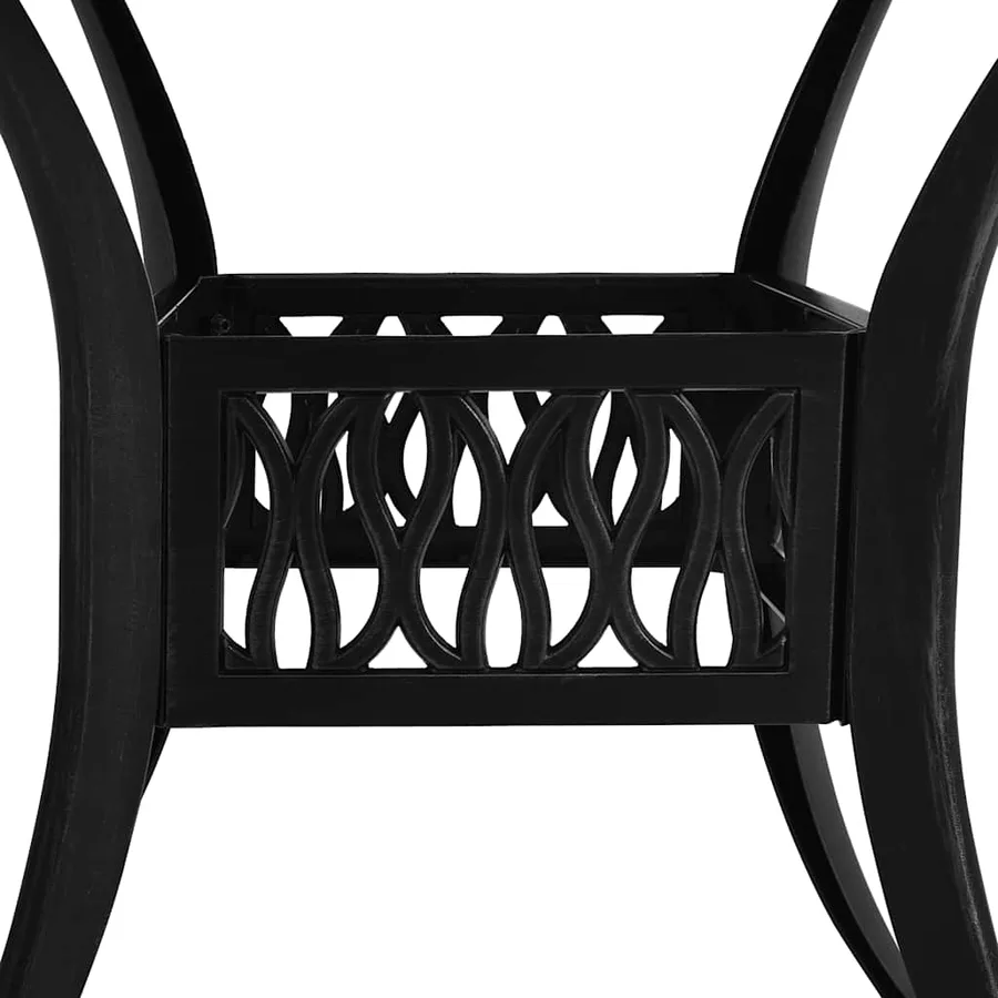 Ensemble de bistro 3 pcs Aluminium coulé Noir - 13