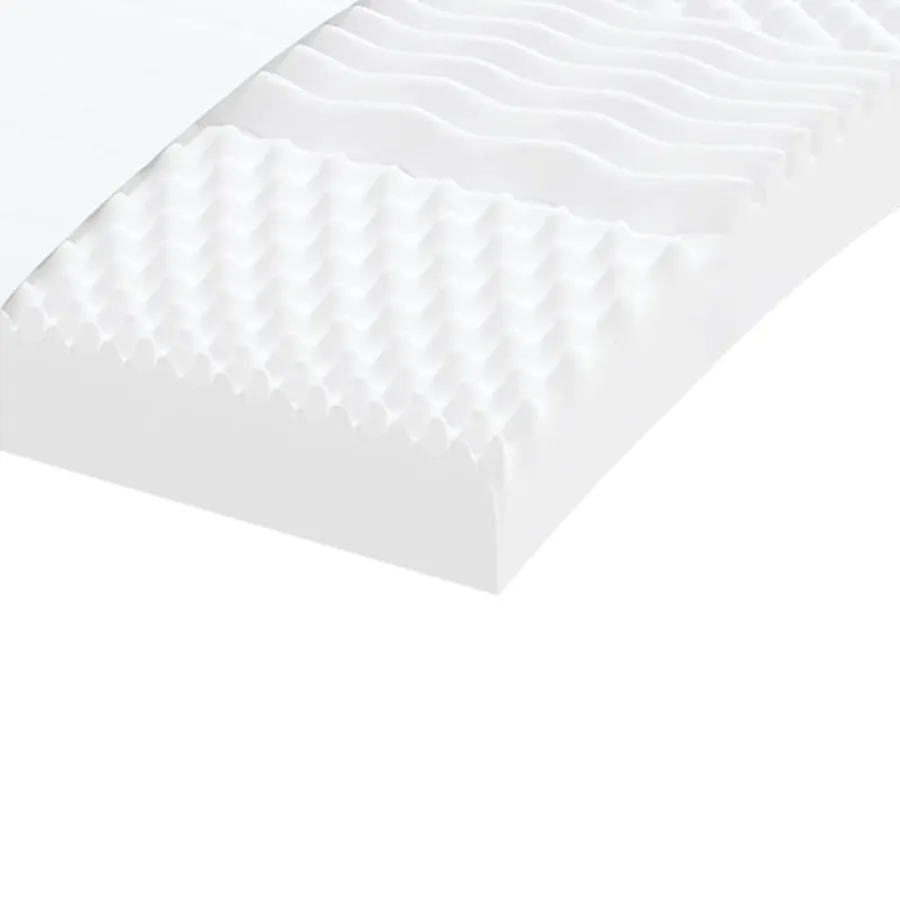 Lit de jour avec gigogne et matelas gris clair 100x200 cm tissu - 9