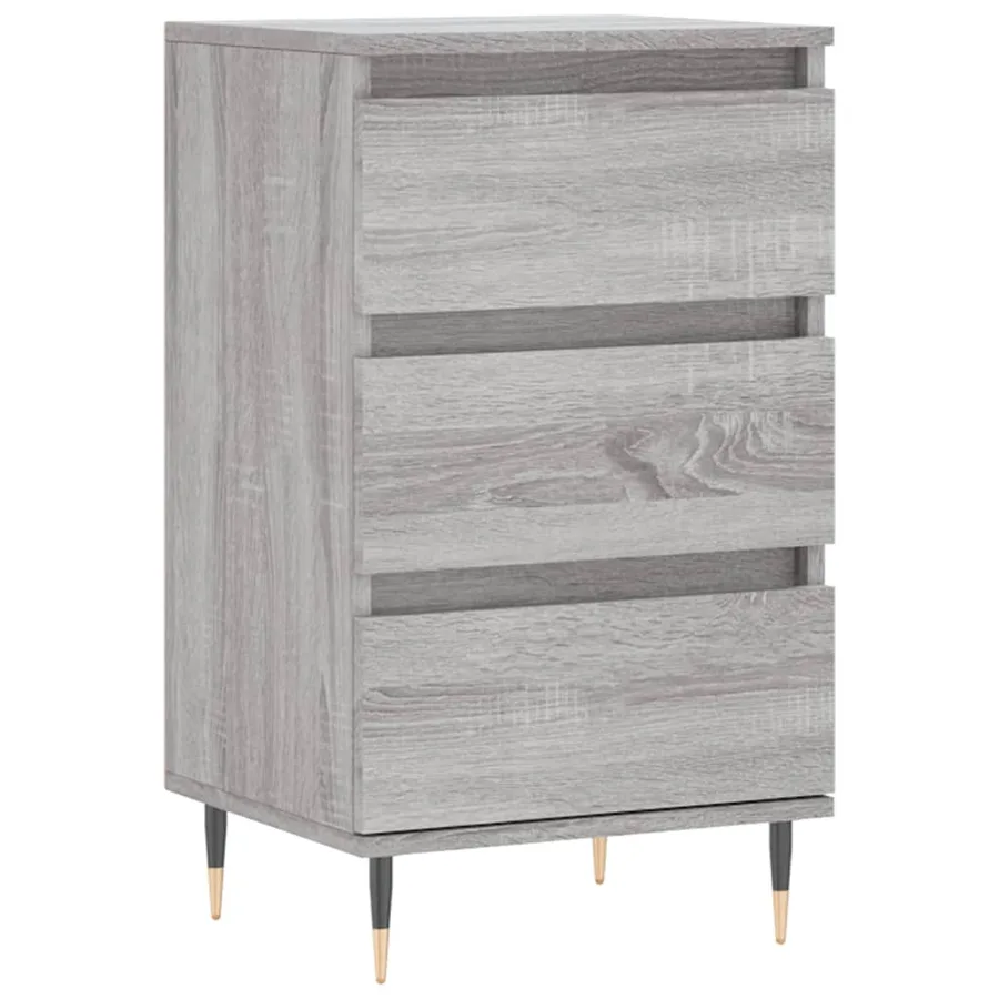 Buffet sonoma gris 40x35x70 cm bois d'ingénierie - 2