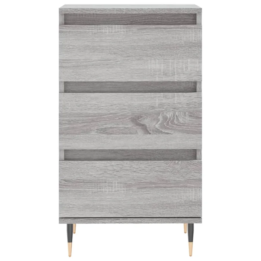 Buffet sonoma gris 40x35x70 cm bois d'ingénierie - 5