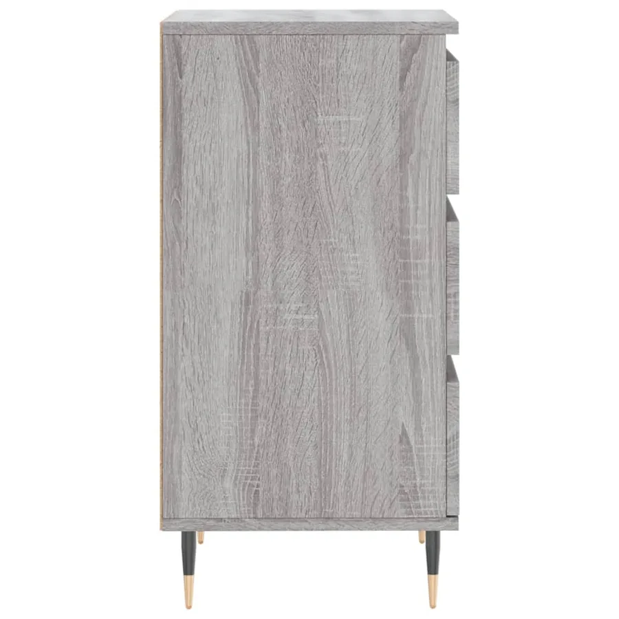 Buffet sonoma gris 40x35x70 cm bois d'ingénierie - 7