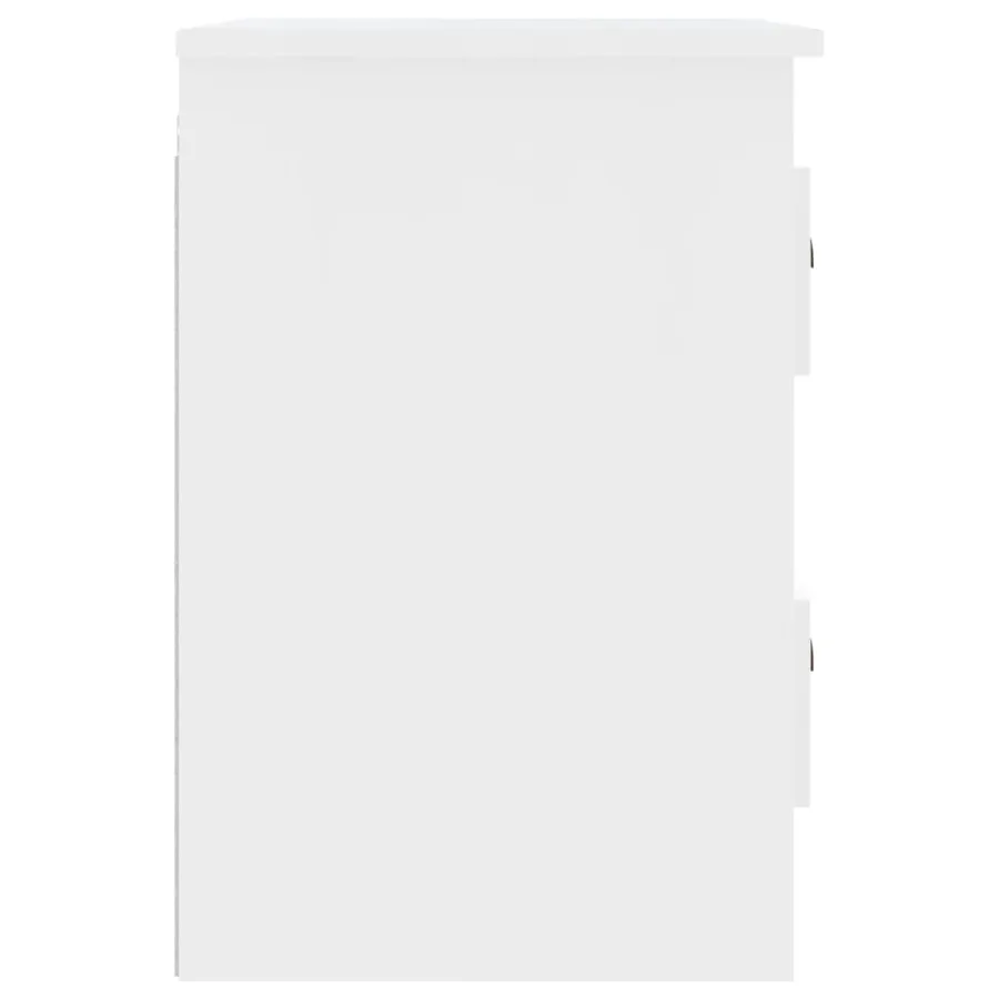 Table de chevet murale blanc 41,5x36x53 cm - 8