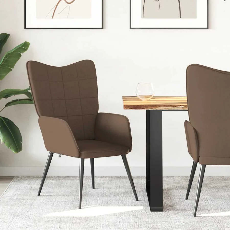 Chaise de relaxation Marron Tissu