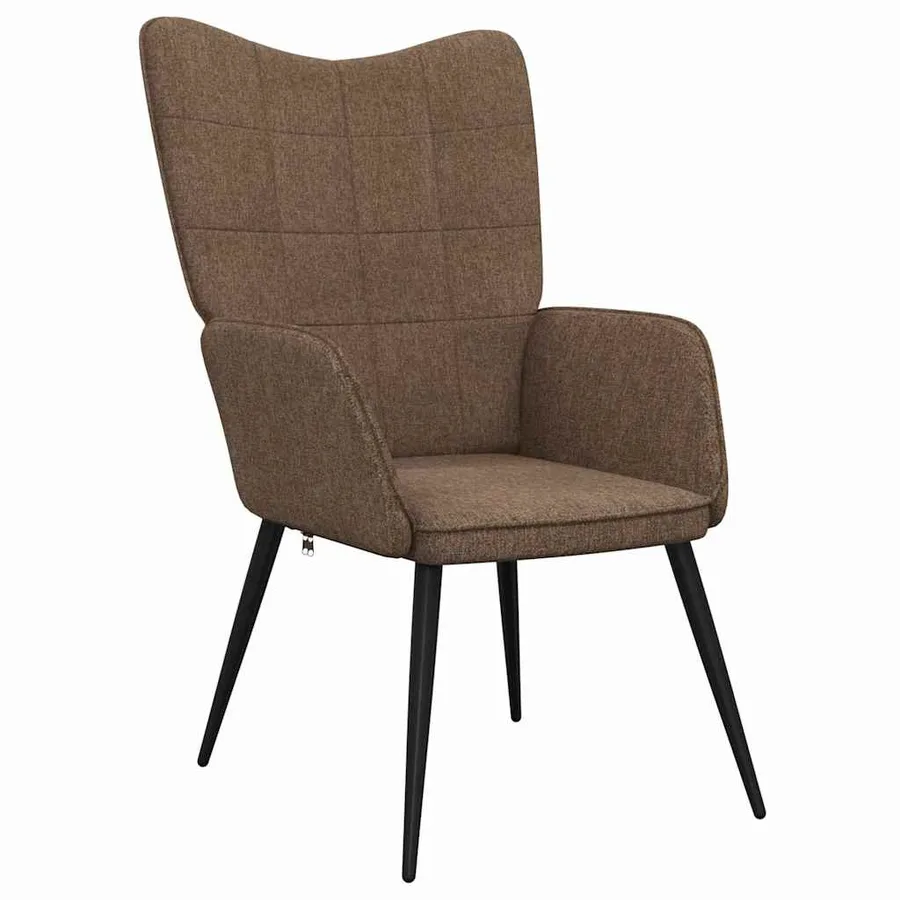 Chaise de relaxation Marron Tissu - 2