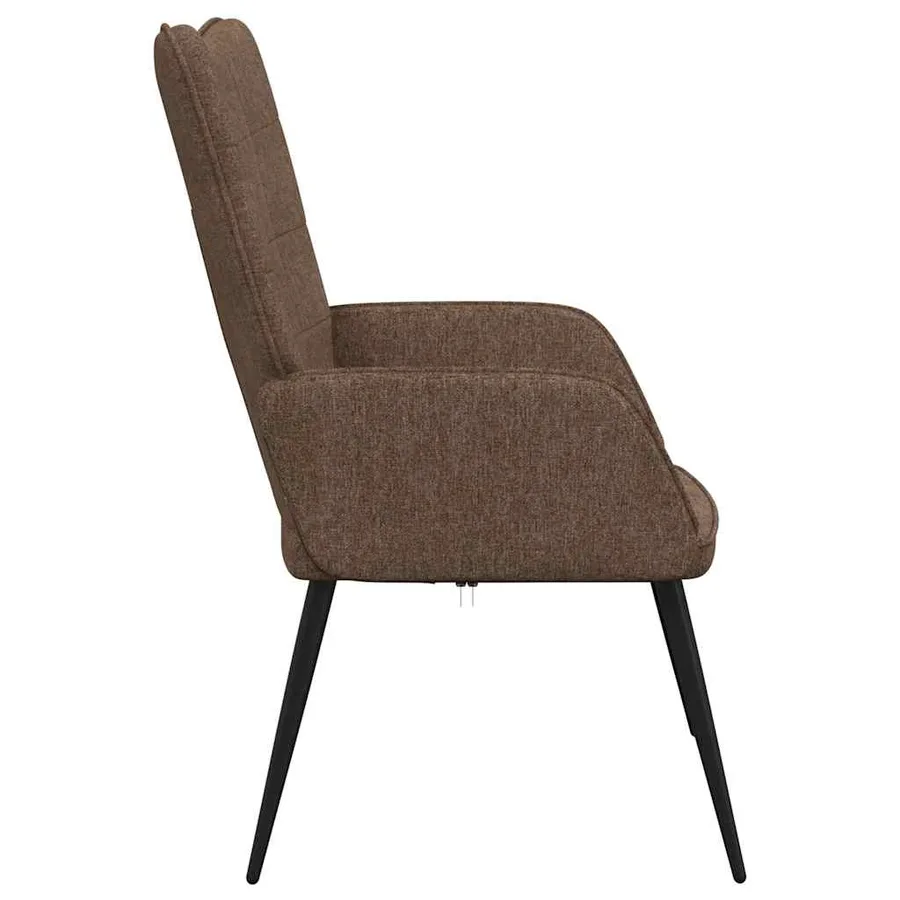 Chaise de relaxation Marron Tissu - 5