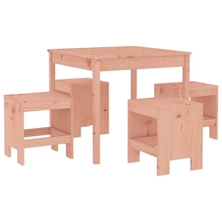 Ensemble à manger de jardin 5pcs bois massif Douglas - 2