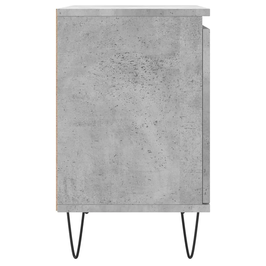 Tables de chevet 2 pcs gris béton 40x30x50 cm bois d'ingénierie - 7