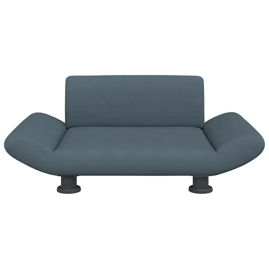 Lit pour chien gris foncé 70x45x28 cm tissu - 3