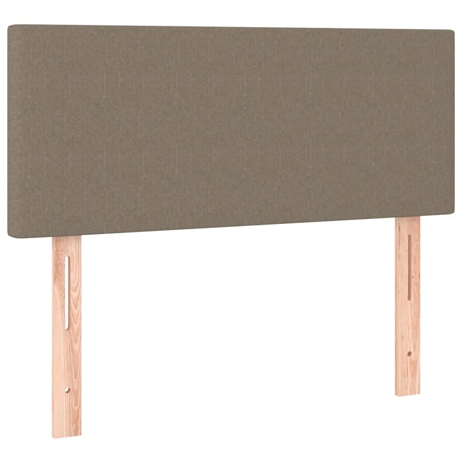 Sommier à lattes de lit avec matelas Taupe 90x200 cm Tissu - 6