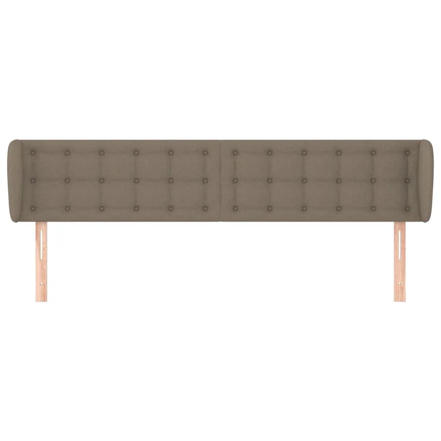 Tête de lit avec oreilles Taupe 183x23x78/88 cm Tissu - 3