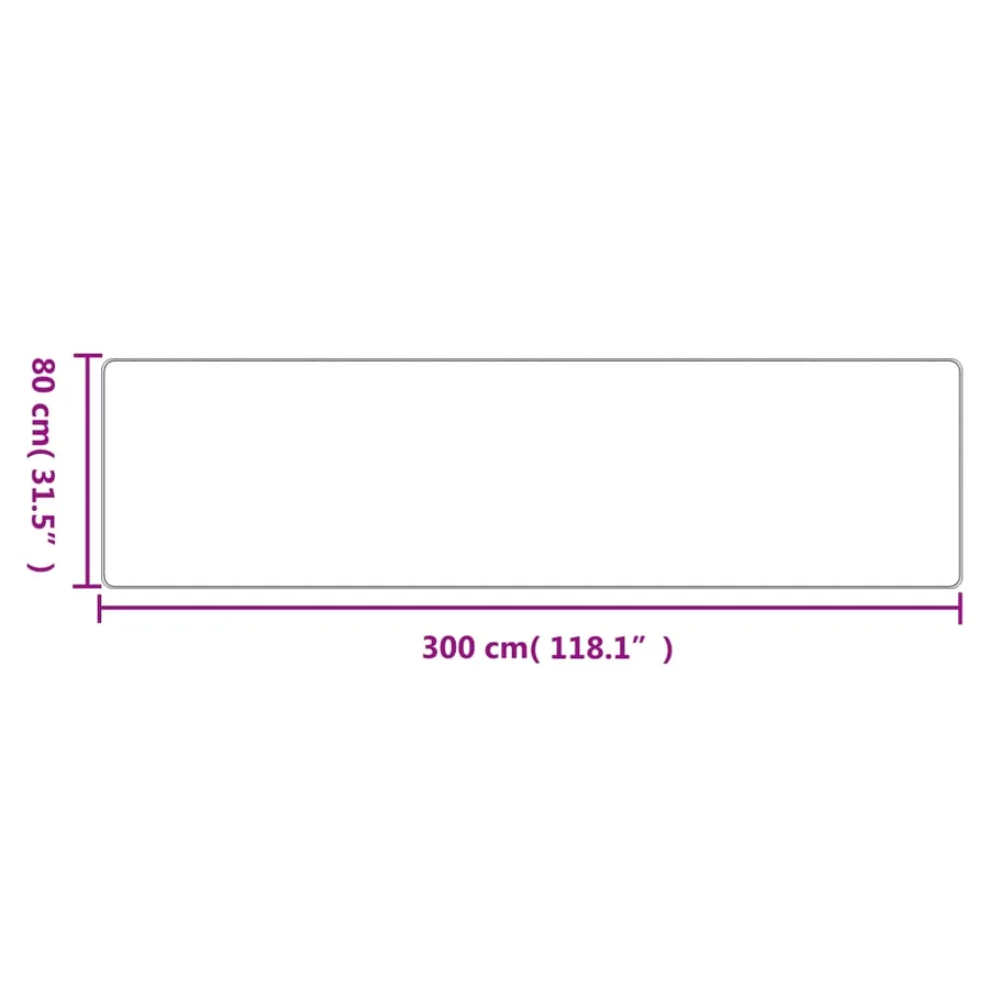 Tapis de couloir aspect sisal anthracite 80x300 cm - 6