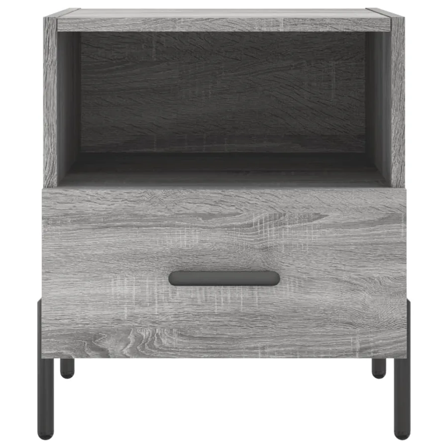 Tables de chevet 2 pcs sonoma gris 40x35x47,5 cm - 7
