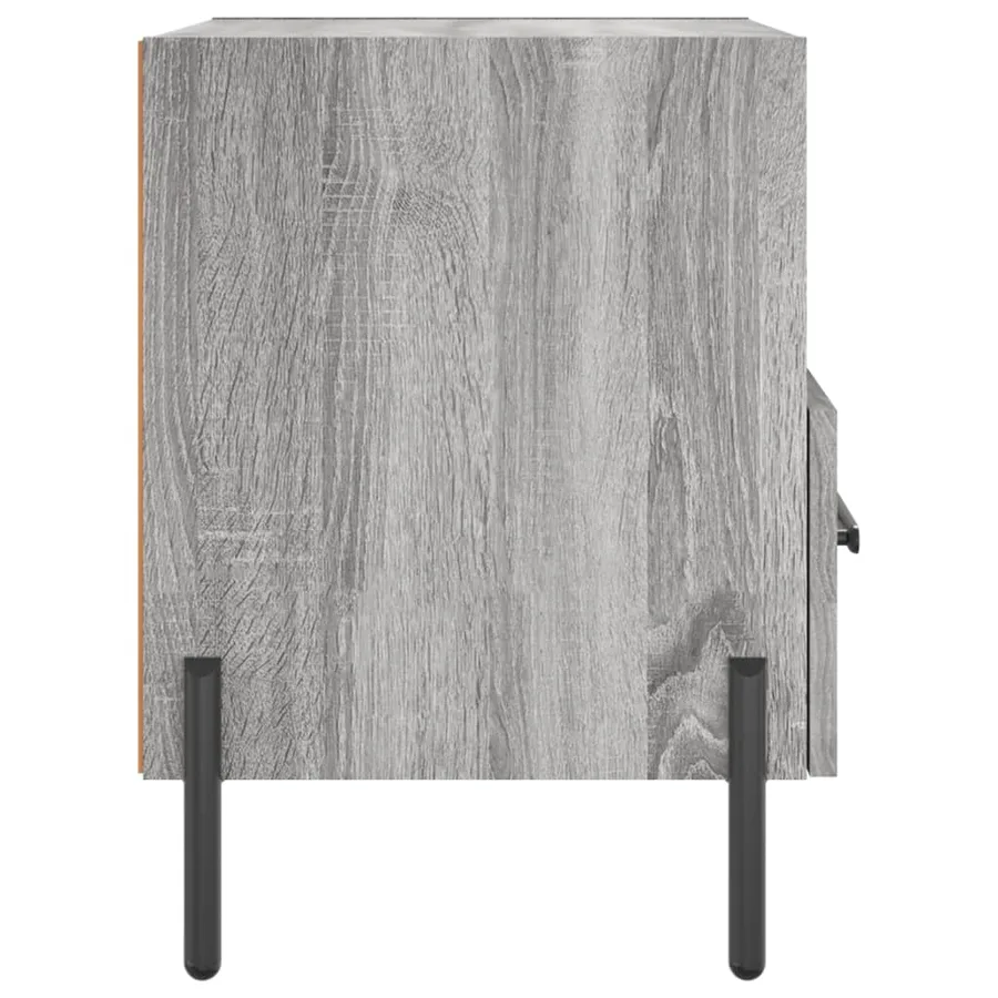 Tables de chevet 2 pcs sonoma gris 40x35x47,5 cm - 8