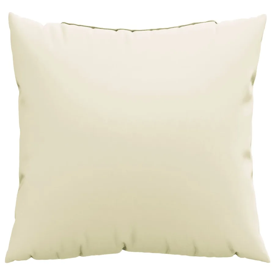 Coussins de canapé lot de 4 crème 60x60 cm tissu - 3