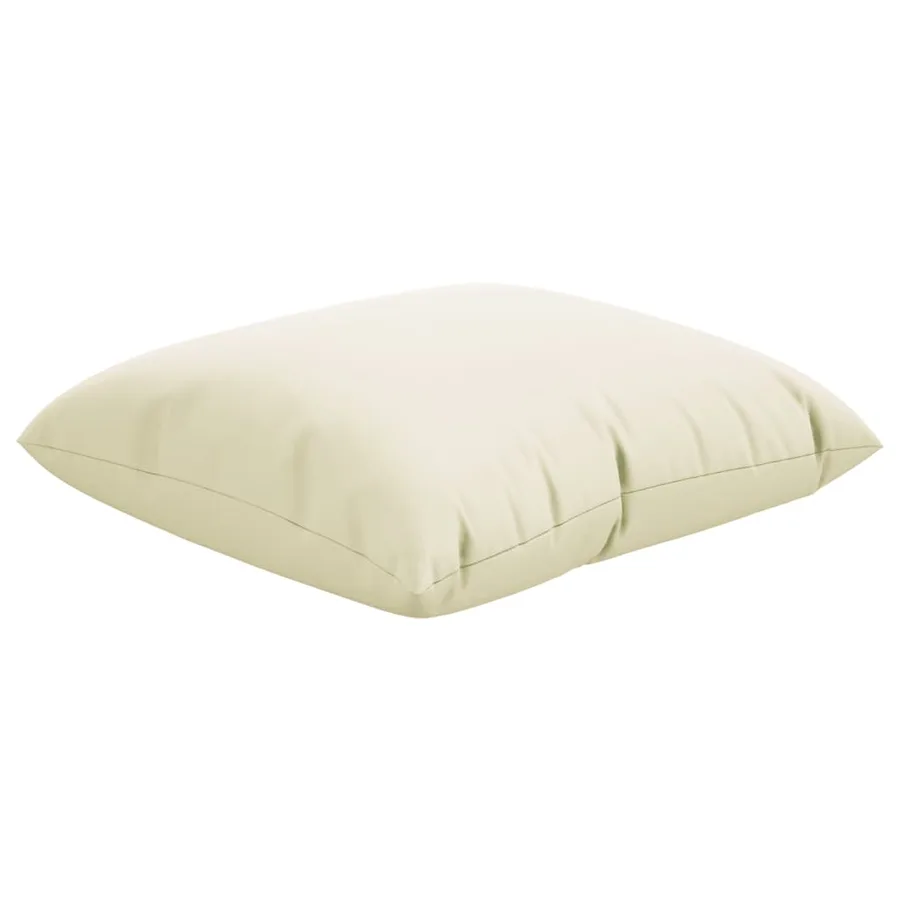Coussins de canapé lot de 4 crème 60x60 cm tissu - 5