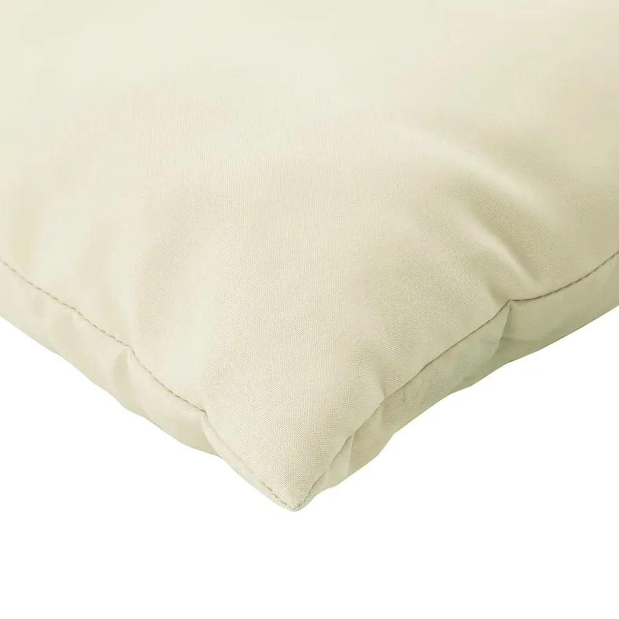 Coussins de canapé lot de 4 crème 60x60 cm tissu - 6