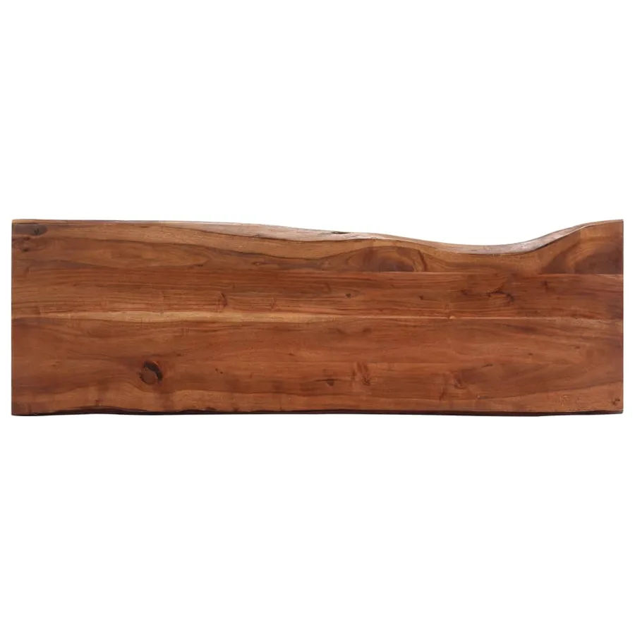 Table console 115x35x76 cm Bois d'acacia massif et fer - 6