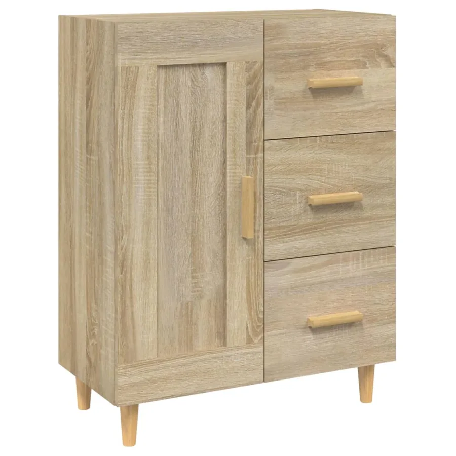 Buffet Chêne sonoma 69,5x34x90 cm Bois d'ingénierie - 2