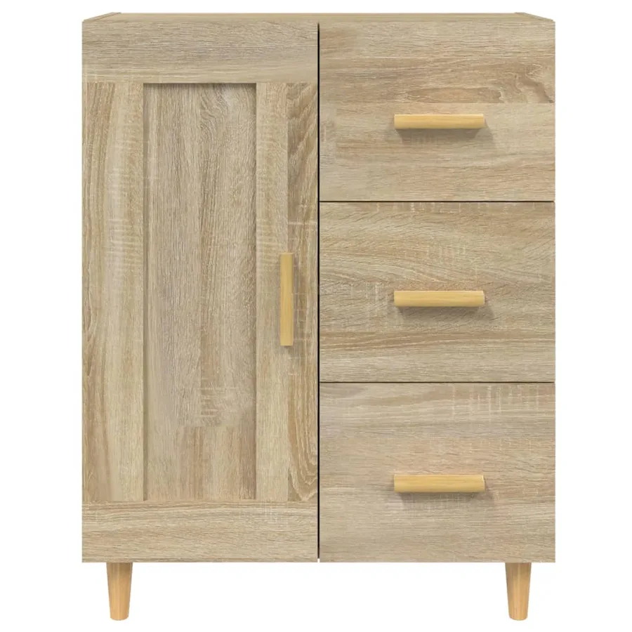 Buffet Chêne sonoma 69,5x34x90 cm Bois d'ingénierie - 7