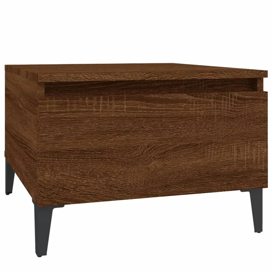 Tables d'appoint 2 pcs Chêne marron 50x46x35 cm Bois ingénierie - 6