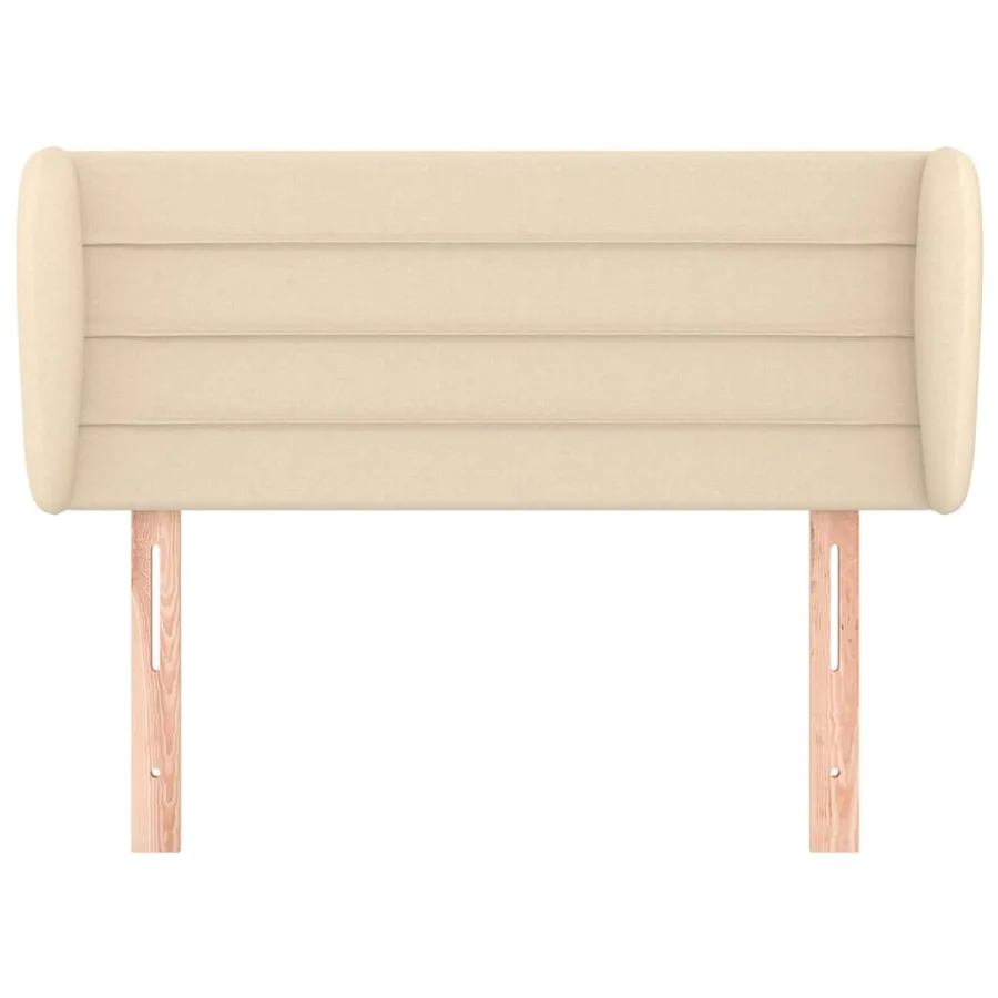 Tête de lit avec oreilles Crème 93x23x78/88 cm Tissu - 3