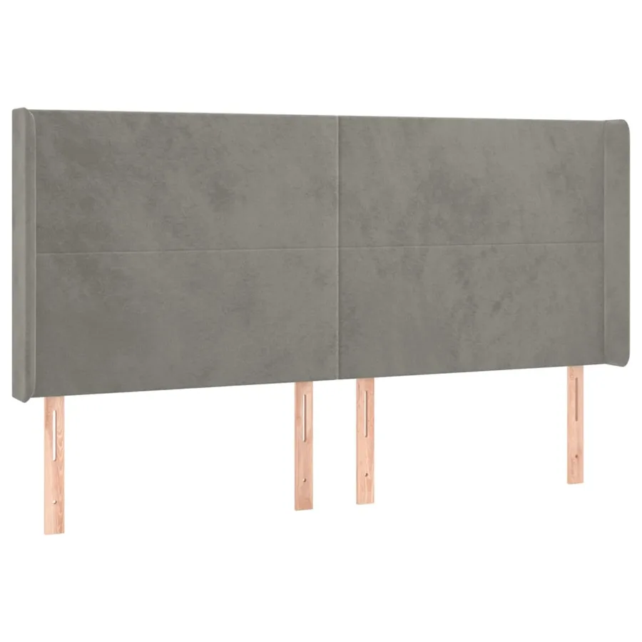 Sommier à lattes de lit matelas et LED Gris clair 200x200 cm - 7