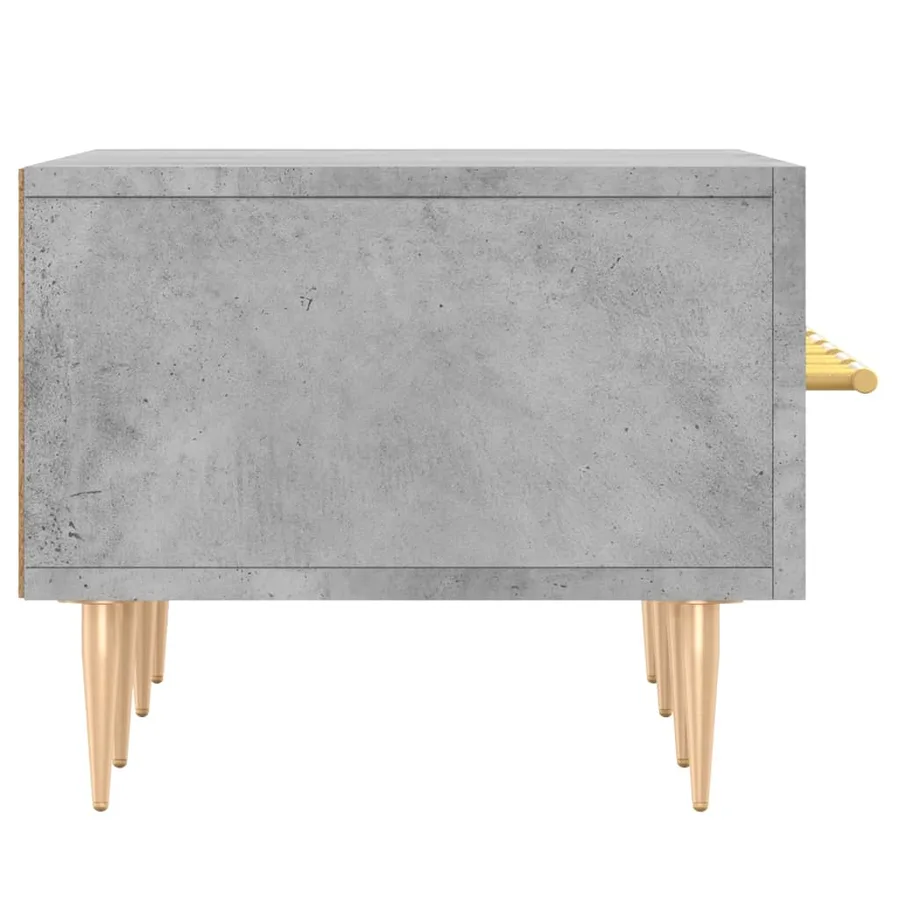 Meuble TV gris béton 150x36x30 cm bois d'ingénierie - 7