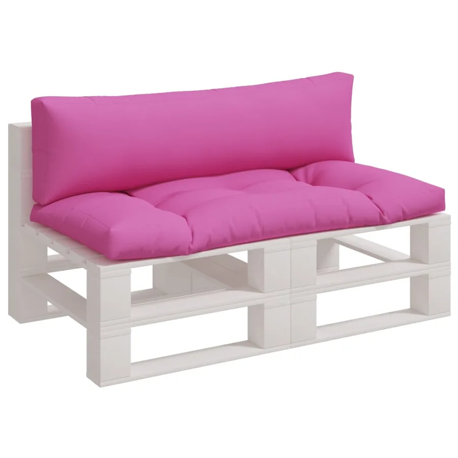 Coussins de palette lot de 2 rose tissu Oxford - 3
