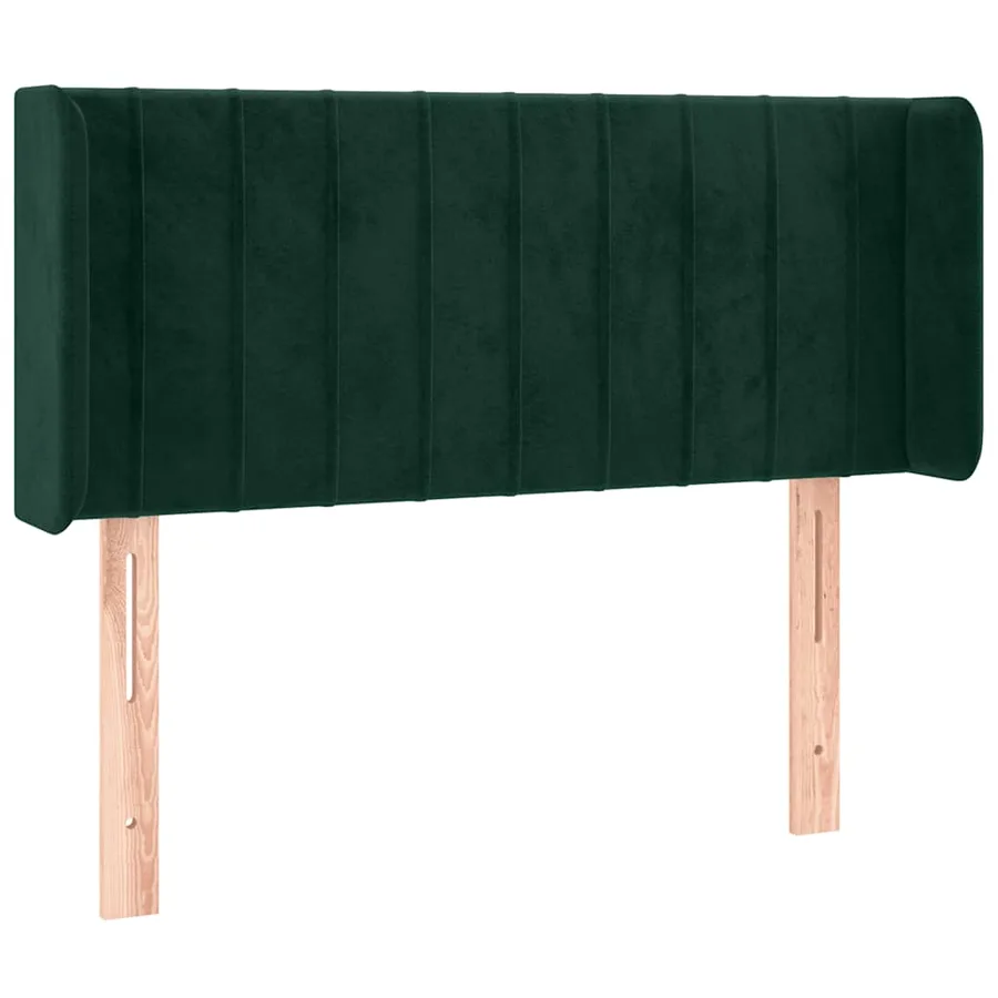 Tête de lit à LED Vert foncé 93x16x78/88 cm Velours - 3