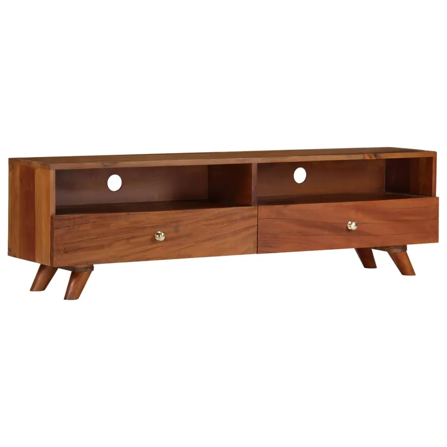Meuble TV Bois de récupération solide 140x30x40 cm - 13