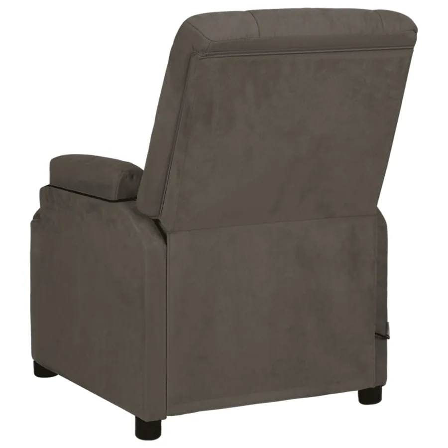 Fauteuil de massage gris foncé tissu microfibre - 5