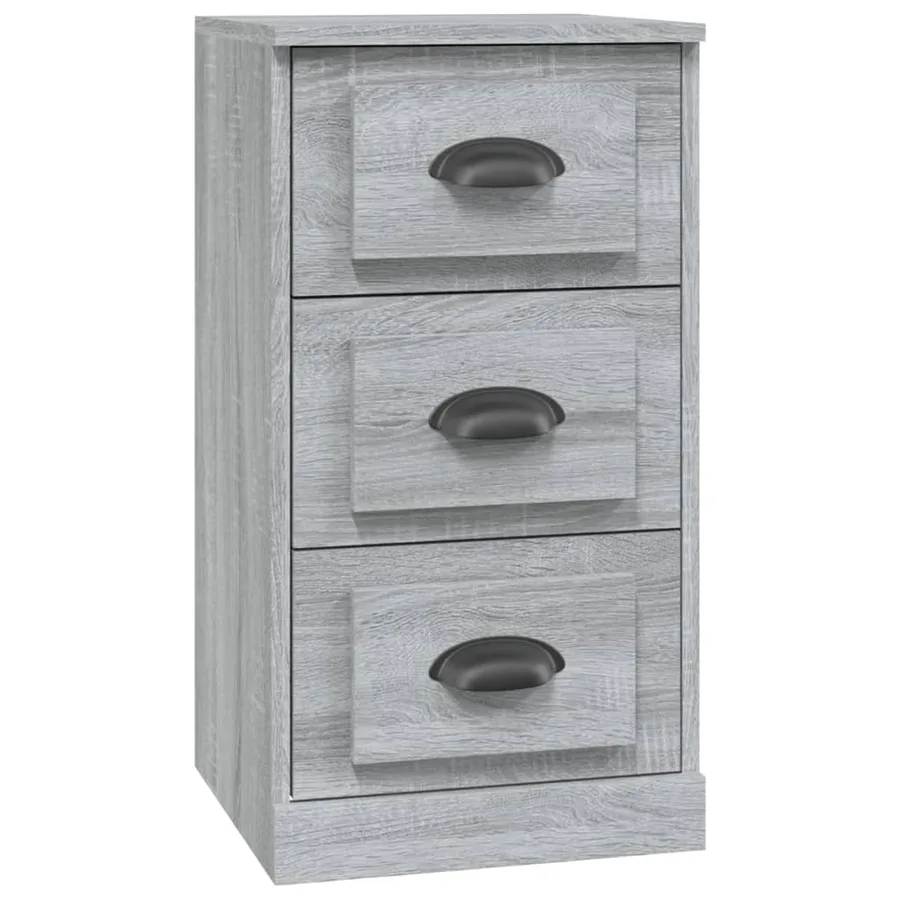 Buffet sonoma gris 36x35,5x67,5 cm bois d'ingénierie - 2