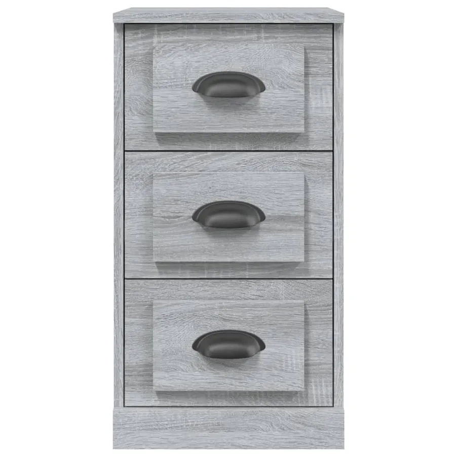 Buffet sonoma gris 36x35,5x67,5 cm bois d'ingénierie - 4