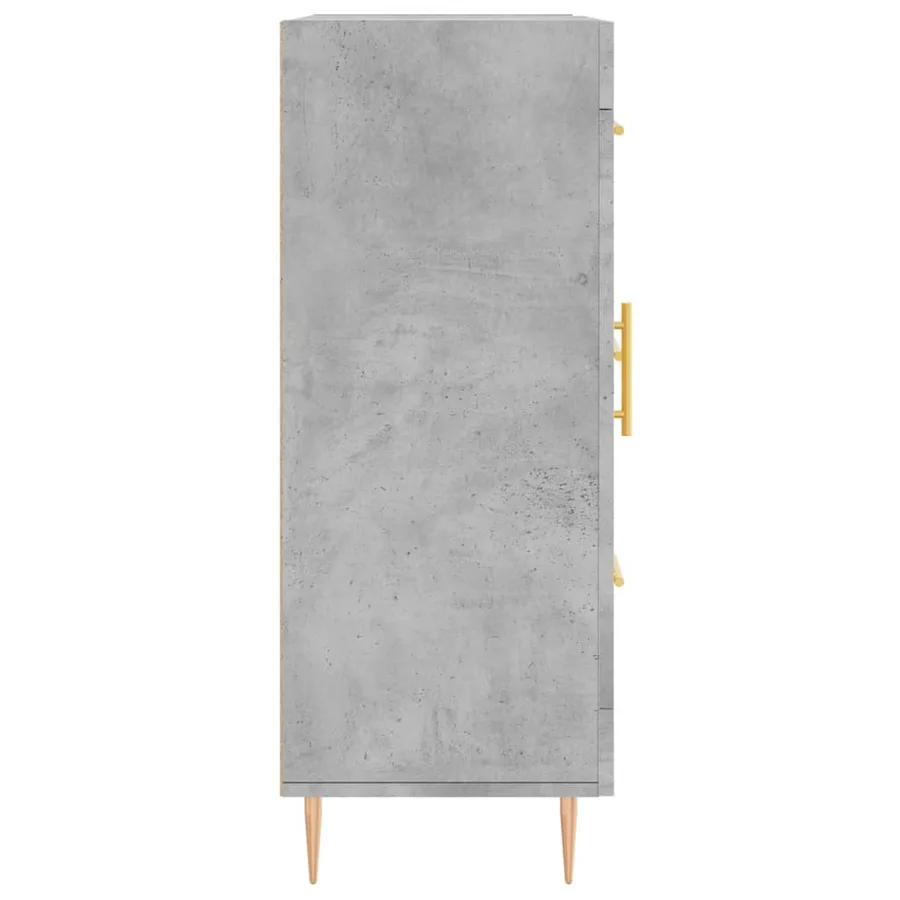 Buffet gris béton 69,5x34x90 cm bois d'ingénierie - 7