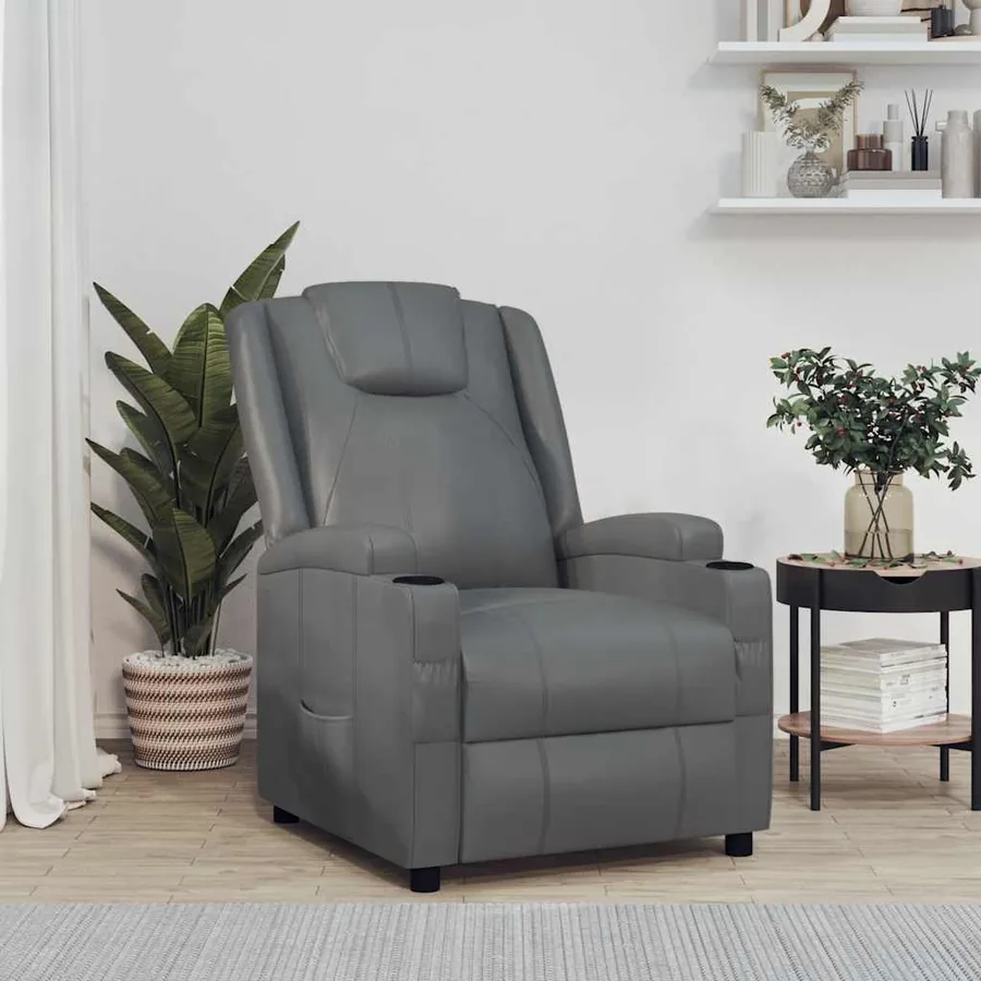 Fauteuil inclinable Gris Similicuir