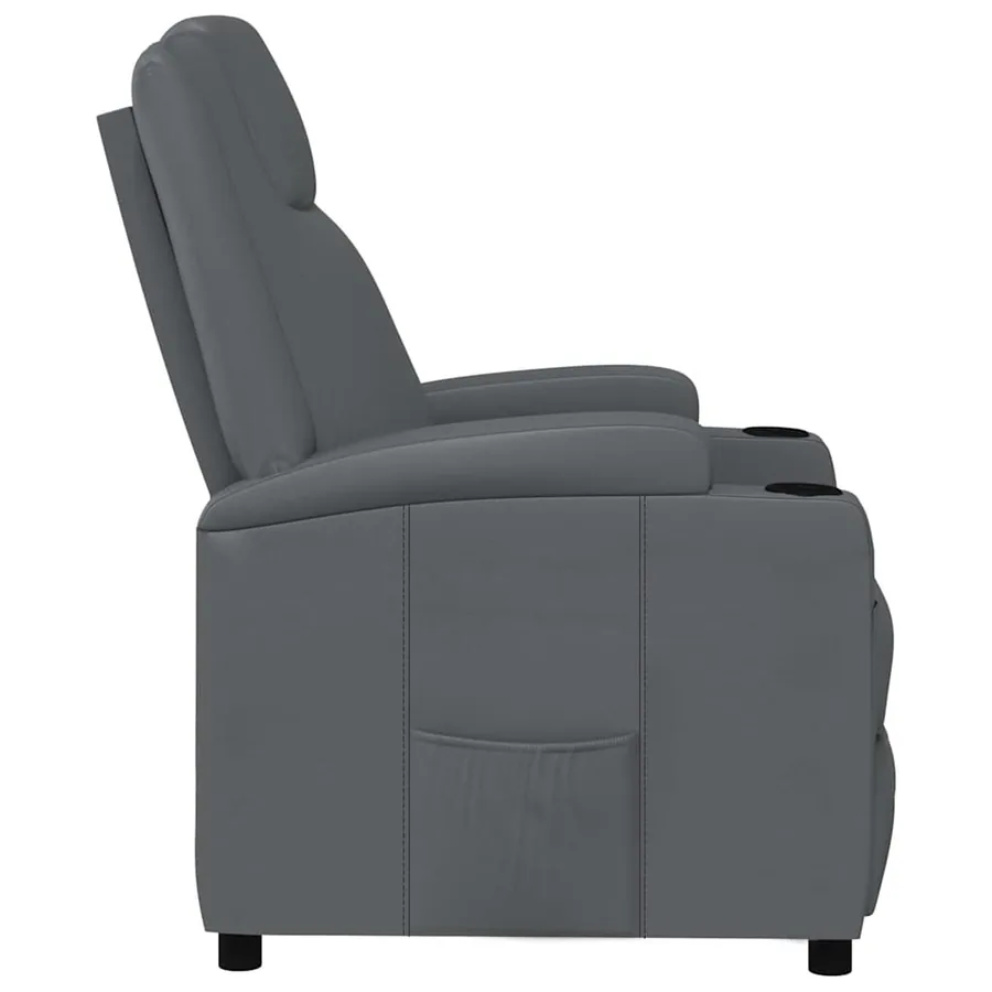 Fauteuil inclinable Gris Similicuir - 4