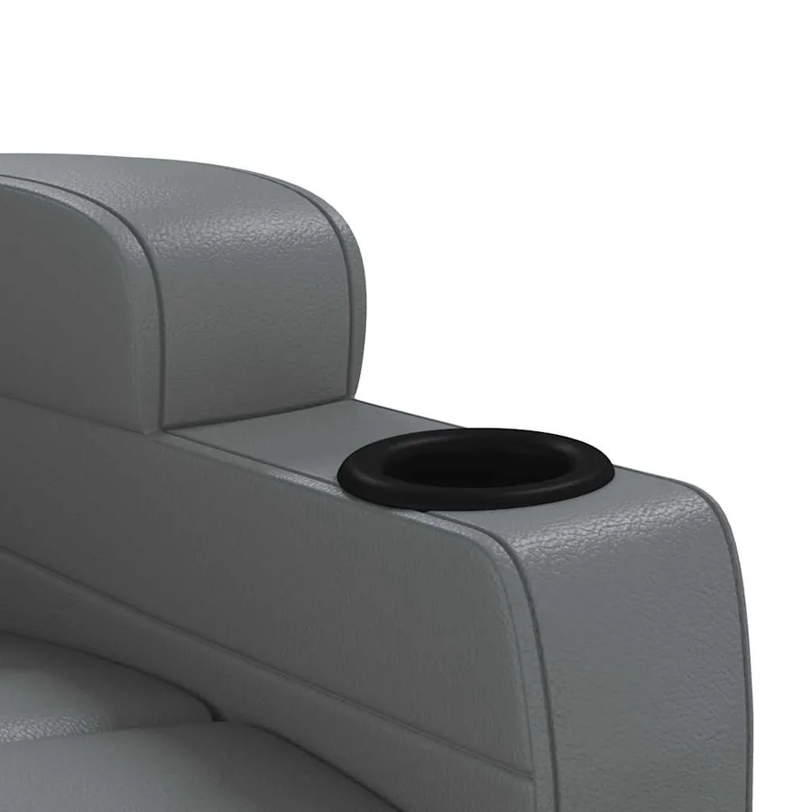 Fauteuil inclinable Gris Similicuir - 7