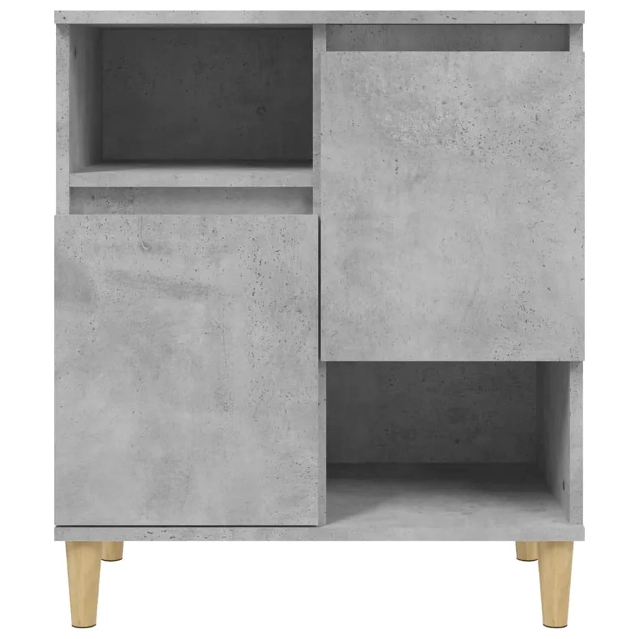 Buffets 2 pcs gris béton 60x35x70 cm bois d'ingénierie - 6