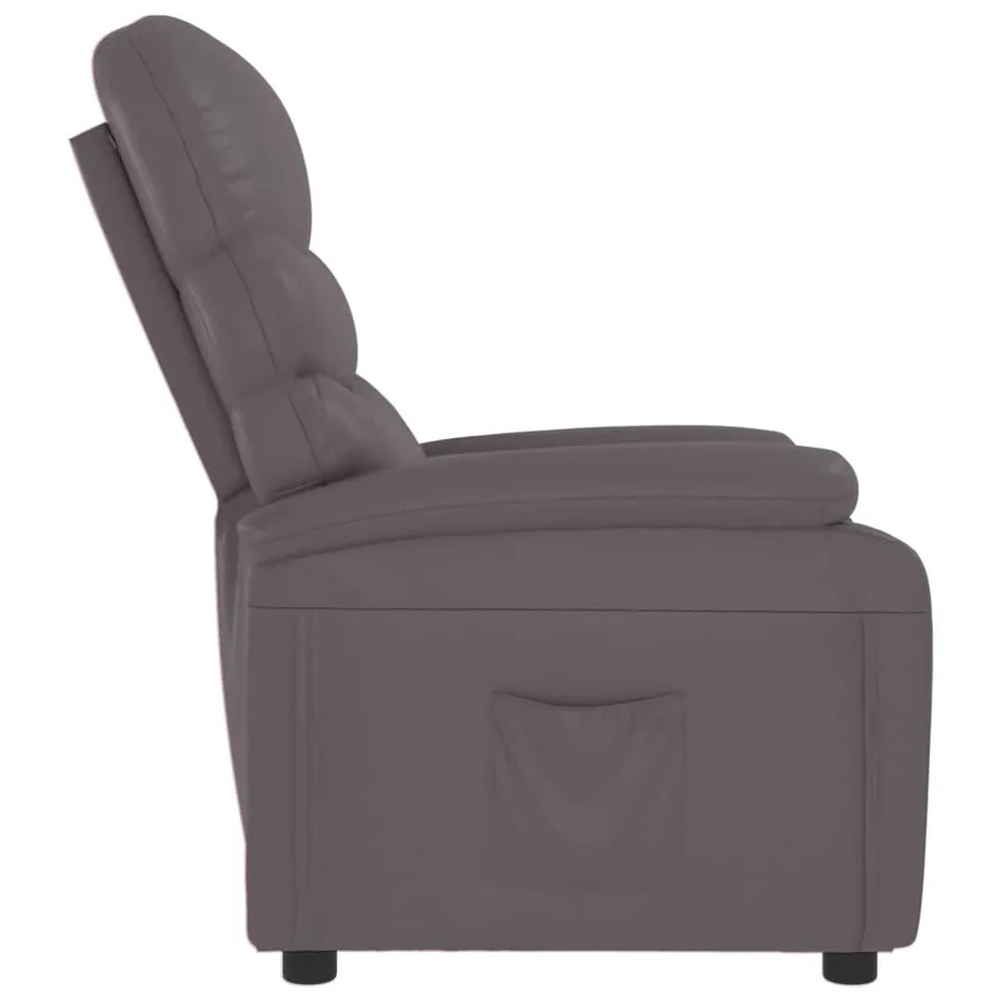 Fauteuil inclinable Gris Similicuir - 4